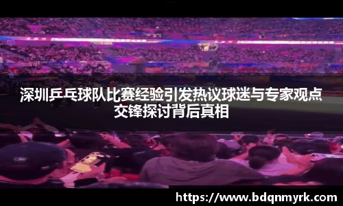 深圳乒乓球队比赛经验引发热议球迷与专家观点交锋探讨背后真相